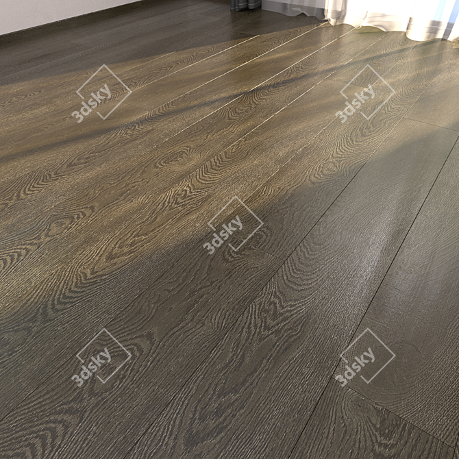 HD Textured Parquet Floor Collection 3D model image 1