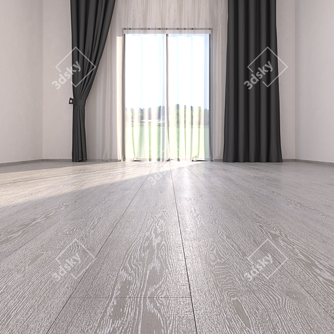 Moonlight Parquet Floor: HD Textures for a Stunning Interior 3D model image 2