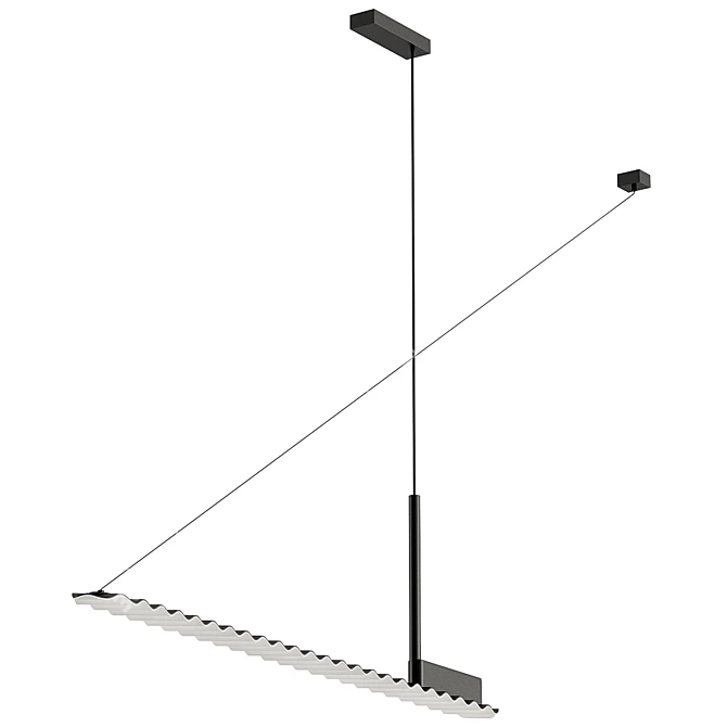 Sleek Tobby Long Design Lamp 3D model image 1