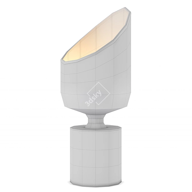 Elegant Etna Table Lamp: Isabelle Sicart 3D model image 2