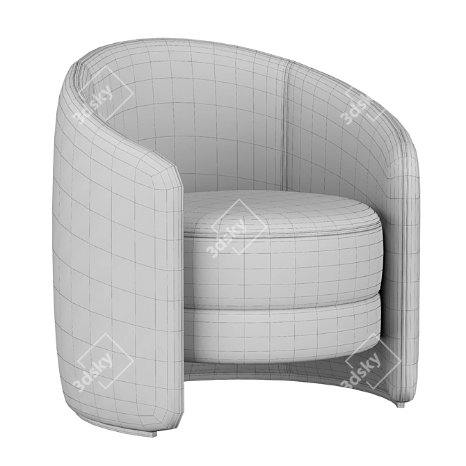  Stylish Calder Armchair: Modern Design, Quality Craftsmanship 3D model image 4