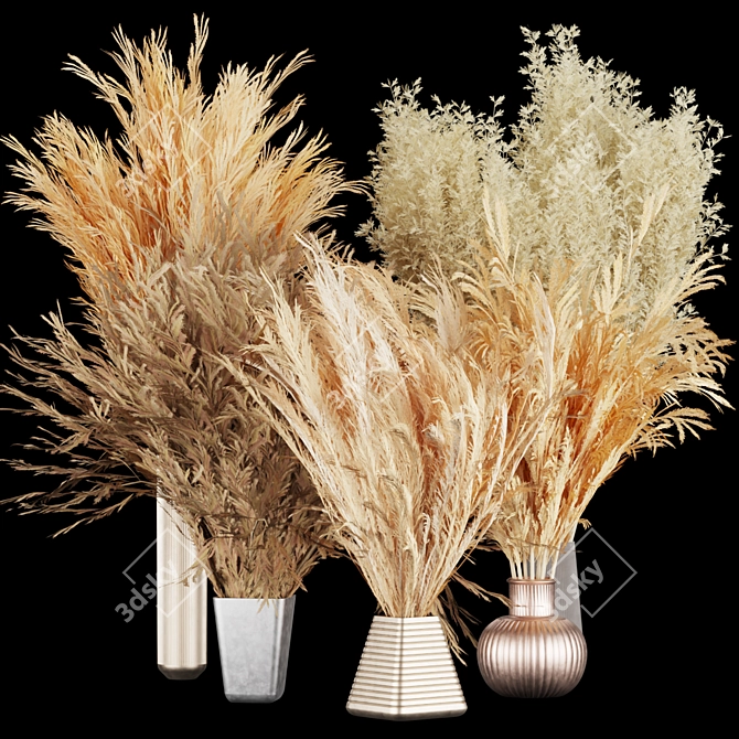 Bouquet Collection: Exquisite Dried Flowers 3D model image 1