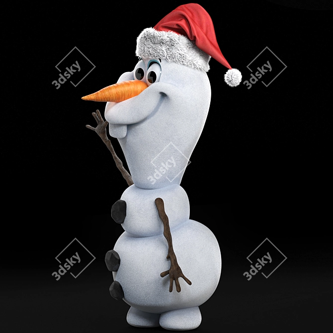 Title: Frozen Olaf 3D Model 3D model image 2