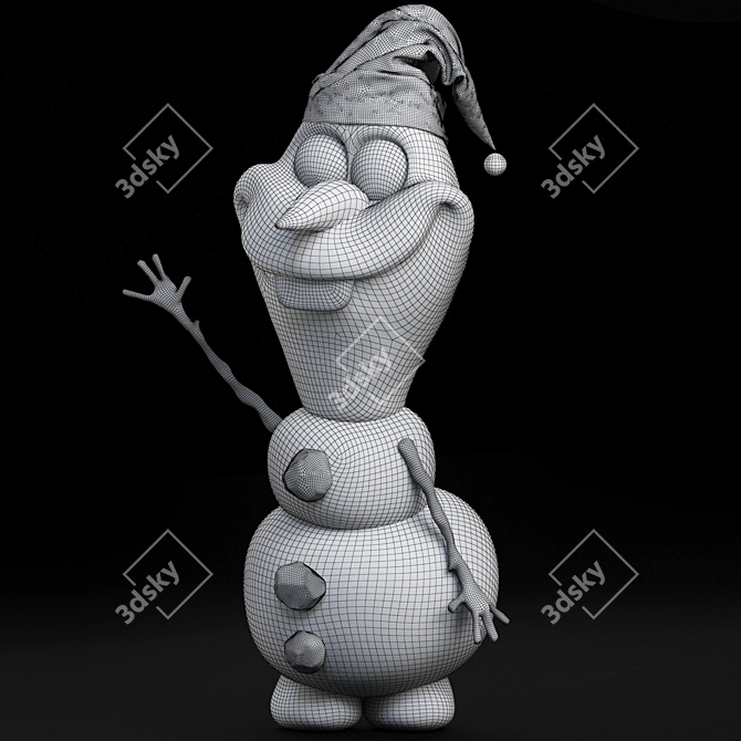 Title: Frozen Olaf 3D Model 3D model image 7