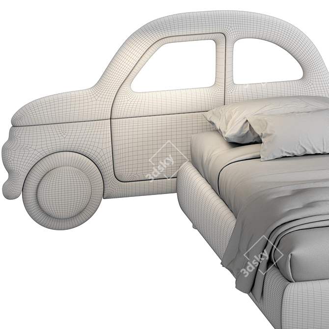 Comfort on Wheels: Bside Car Bed 3D model image 5