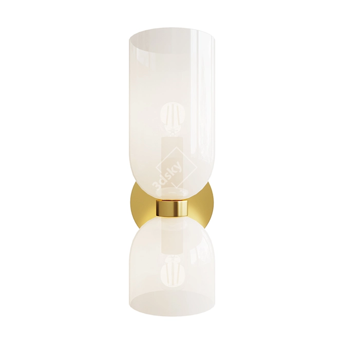 Title: Orinoco Wall Lamp - Elegant Illumination 3D model image 1