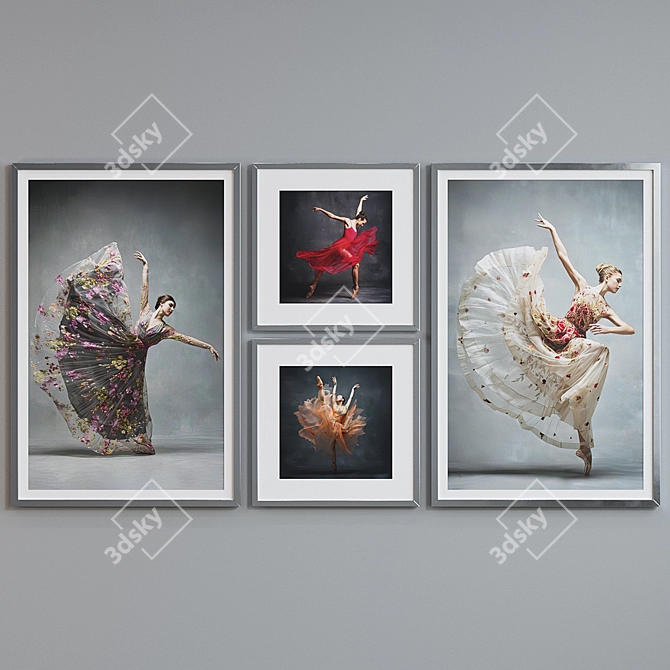 Dancing Divas Picture Frame Set 3D model image 3