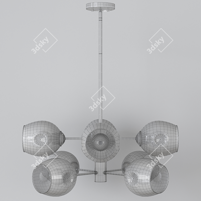 Cosmic Orb Sputnik Chandelier 3D model image 2