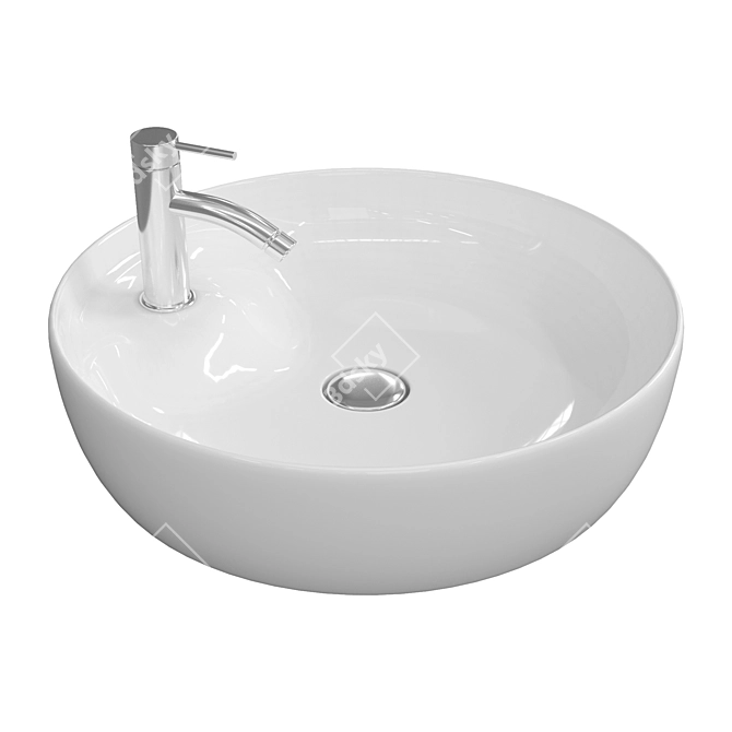 Modern Countertop Washbasin - BelBagno BB1306 3D model image 1