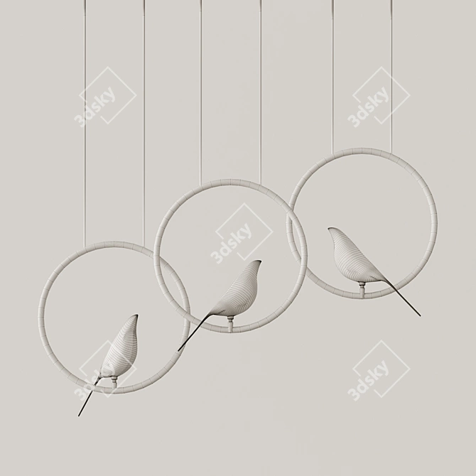 NOMI: Sleek Design Lamp | 207cm x 187cm | Versatile Formats 3D model image 3