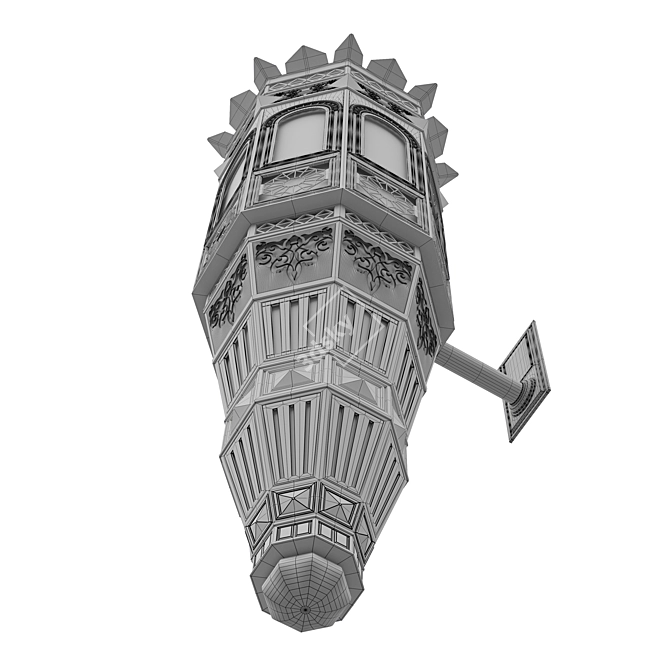 Arabian Nights Sconce Light 3D model image 3