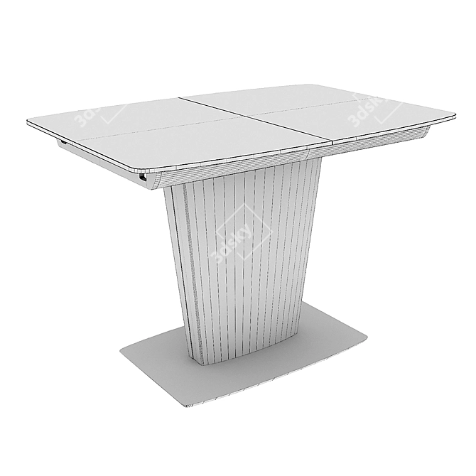 Modern Minimalist AERO Paris Table 3D model image 3