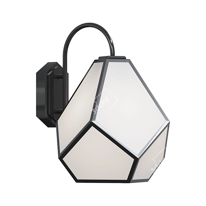 Vintage-inspired Wall Lamp 3D model image 1