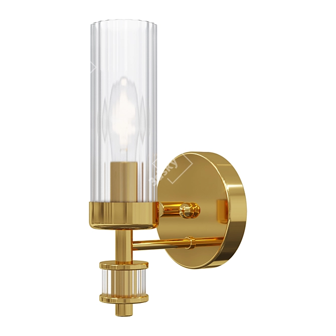 Vintage-inspired Wall Sconce Aesthetic 3D model image 1