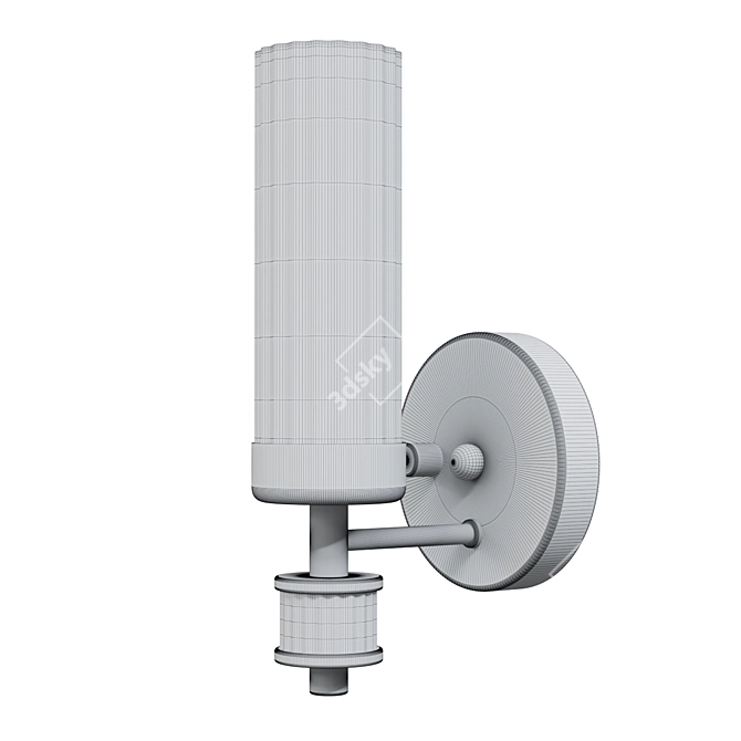 Vintage-inspired Wall Sconce Aesthetic 3D model image 2