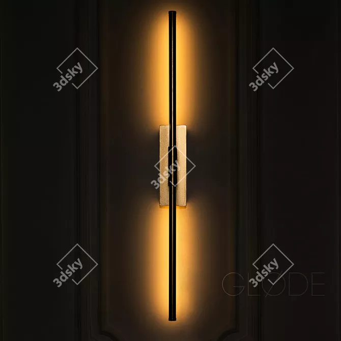 Title: SimpWall: Adjustable Wall Lamp with Remote Control 3D model image 5