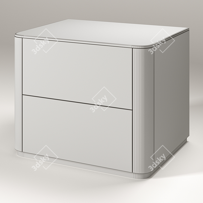 Elegant OM Bedside Table | DECOTEKA 3D model image 3