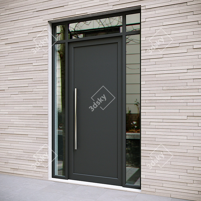 Optimized Exterior Doors v.02 3D model image 2