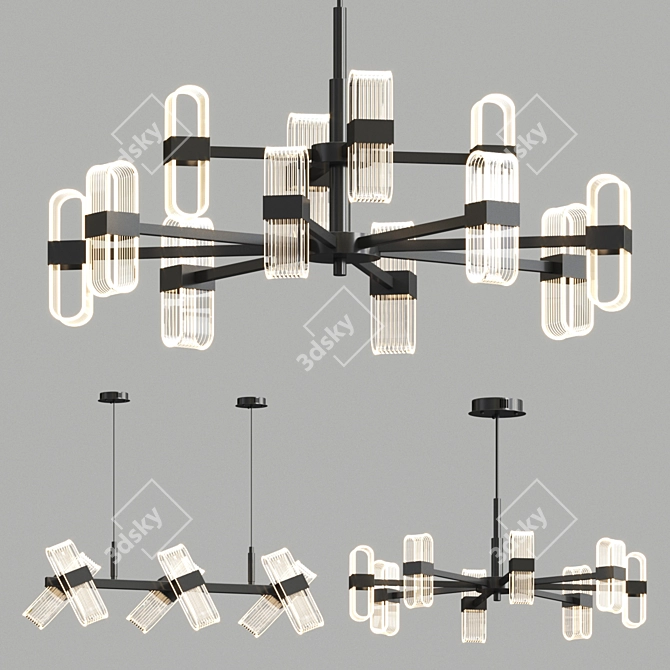 Zenith Chandelier: Timeless Elegance 3D model image 2