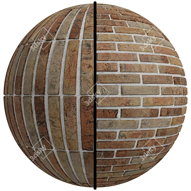 Vintage Brick Texture Pack | PBR | 4K 3D model image 1