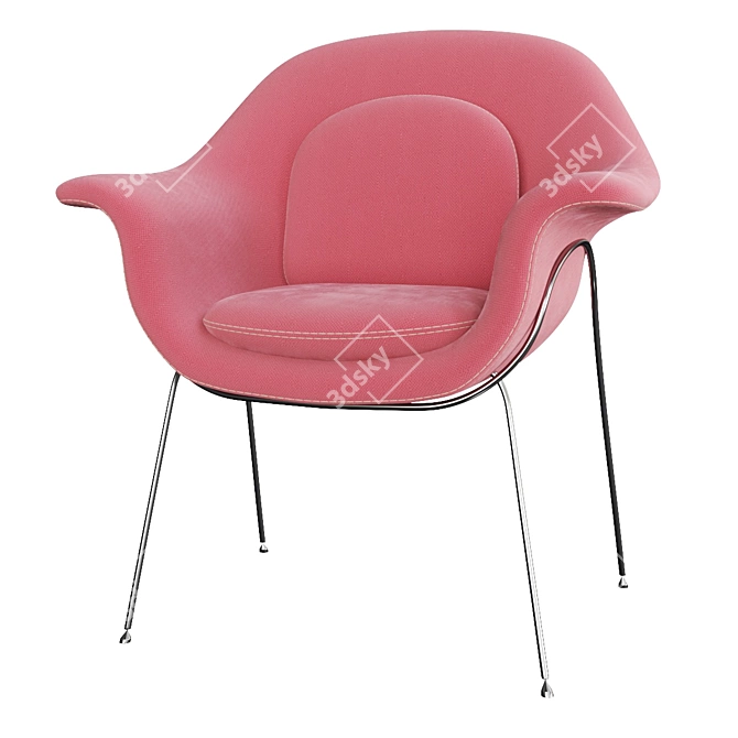 Ultimate Comfort Knoll Womb Chair 3D model image 2