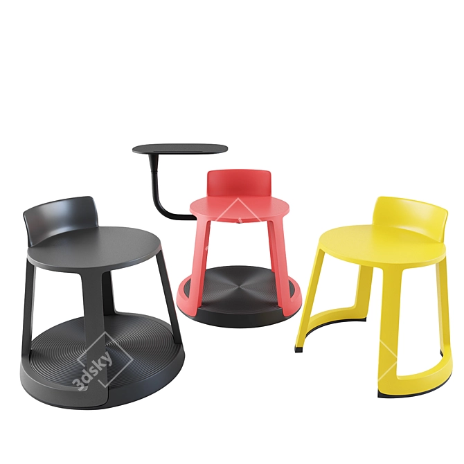 Toou Revo: Stylish & Versatile Seating 3D model image 3