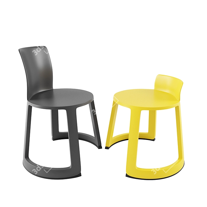 Toou Revo: Stylish & Versatile Seating 3D model image 7