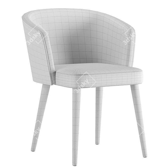 Stella V Chair: Stylish Dining Seating 3D model image 5