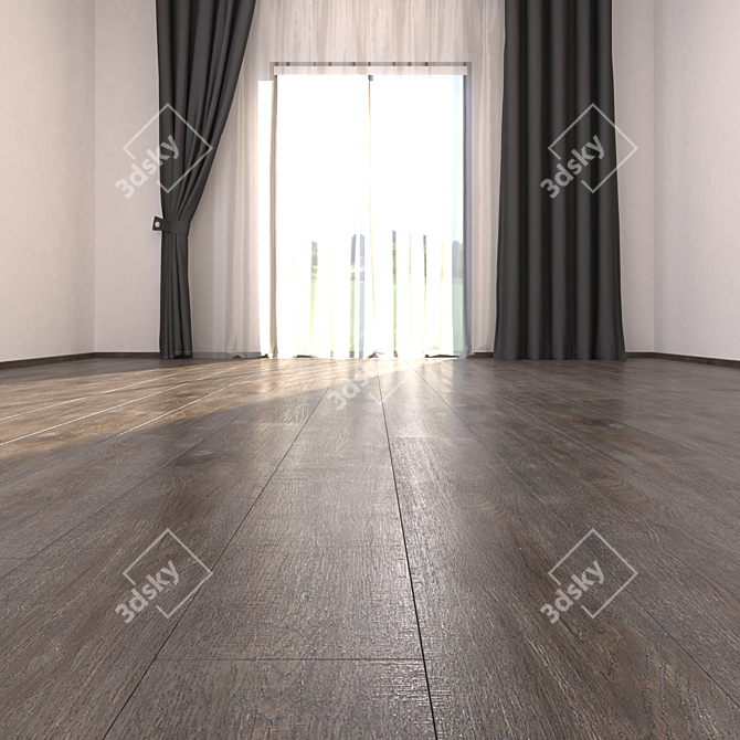 NO Plug-in Parquet Floor: HD Textures, 20x200cm 3D model image 2