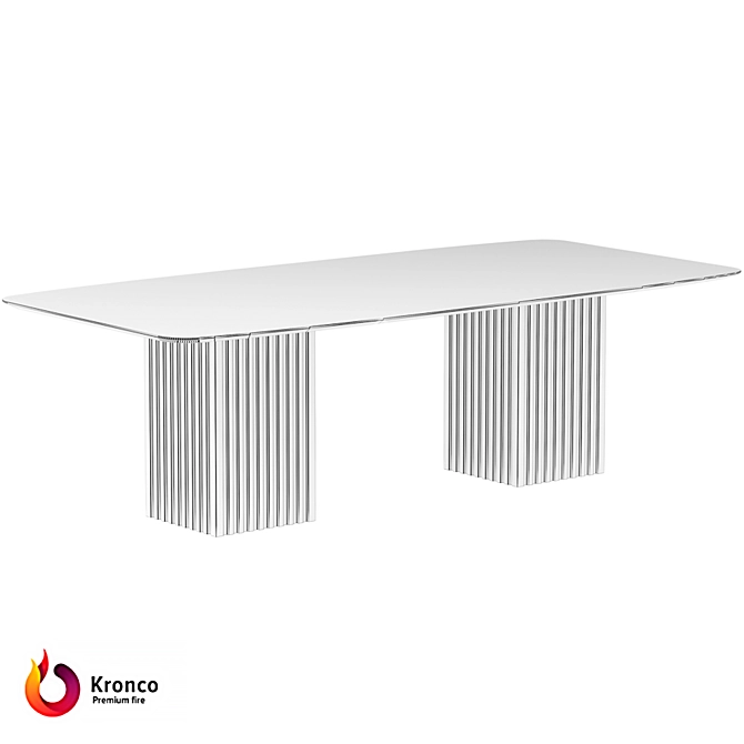 Kronco Rain Ceramic Dining Table 3D model image 2