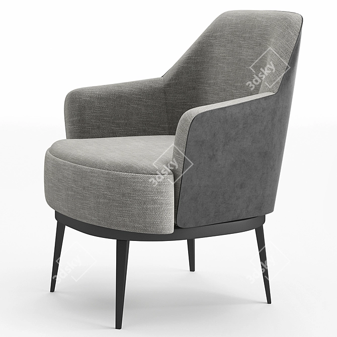 Elegant Mood Sofa Chair 3D model image 3