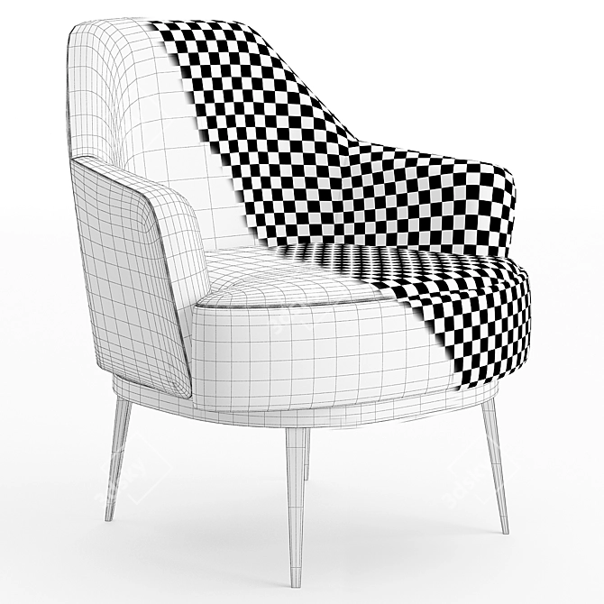 Elegant Mood Sofa Chair 3D model image 5