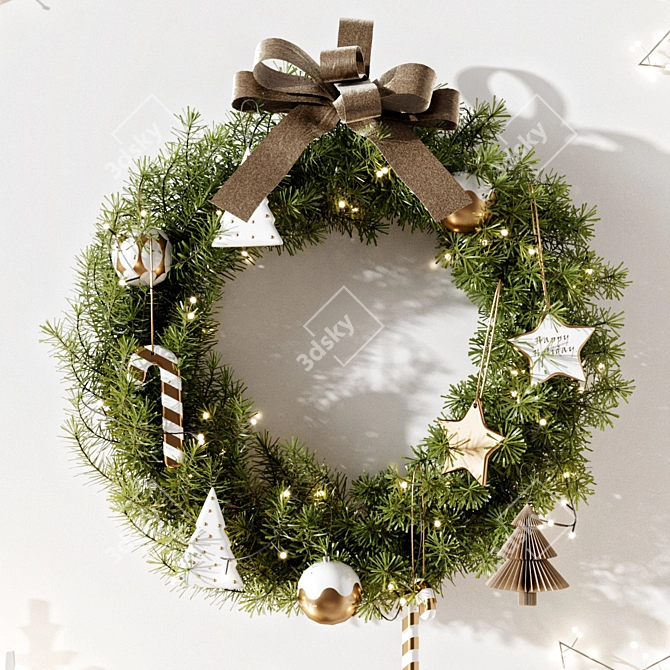 Corona Render Christmas Tree 3D model image 6