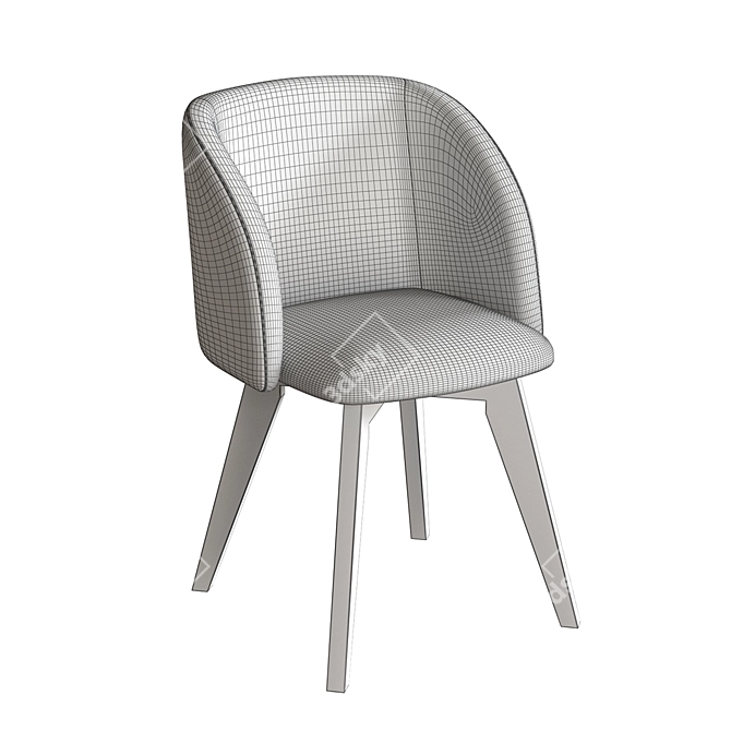 Milli Array Standard OM - Stylish and Comfortable Dining Chair 3D model image 5