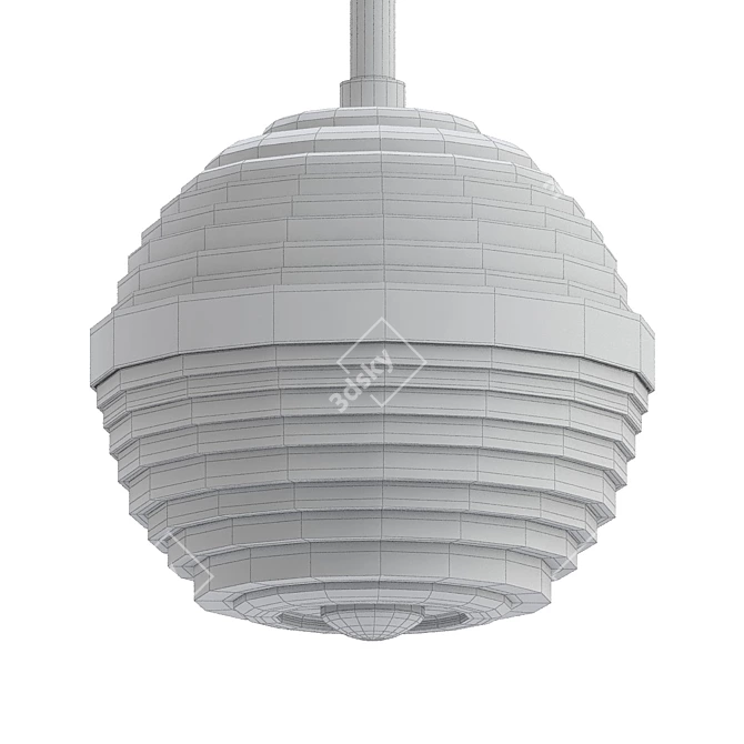 Elegant Hudson Valley Easton Pendant 3D model image 2