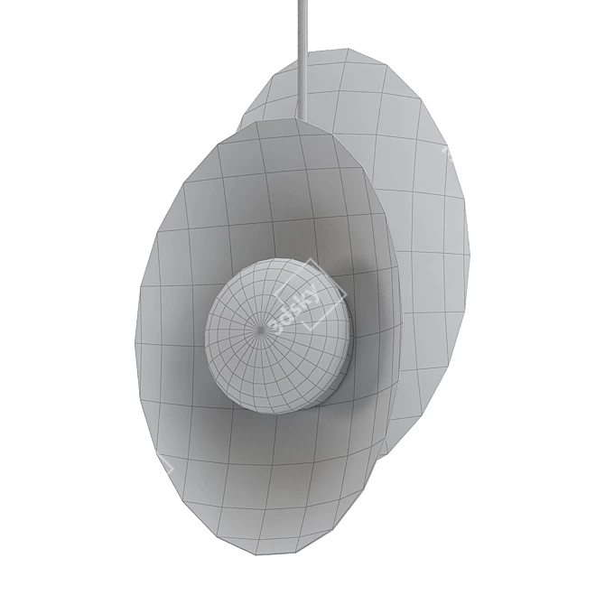 Elegant Nouvel Small Pendant 3D model image 2