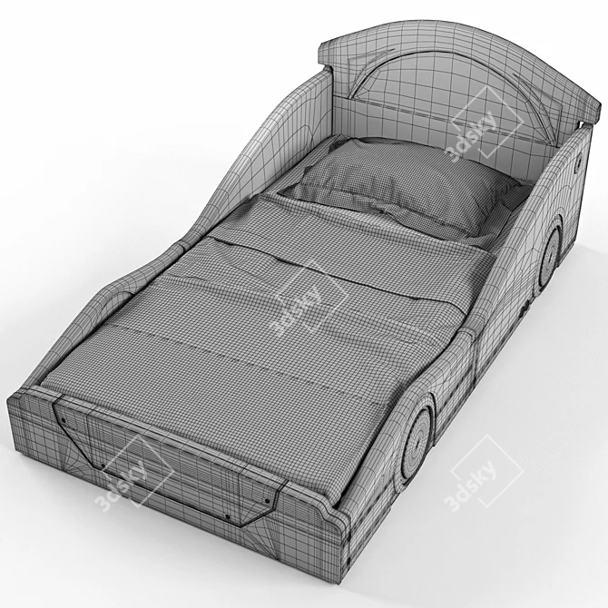 Batman Batmobile Toddler Bed 3D model image 4