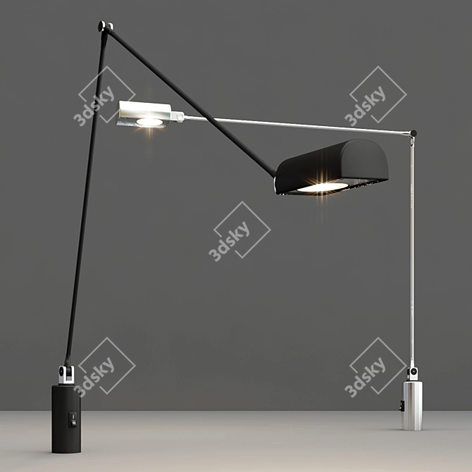 DAPHINE CILINDRO: Stylish LED Table Lamp by Lumina 3D model image 2