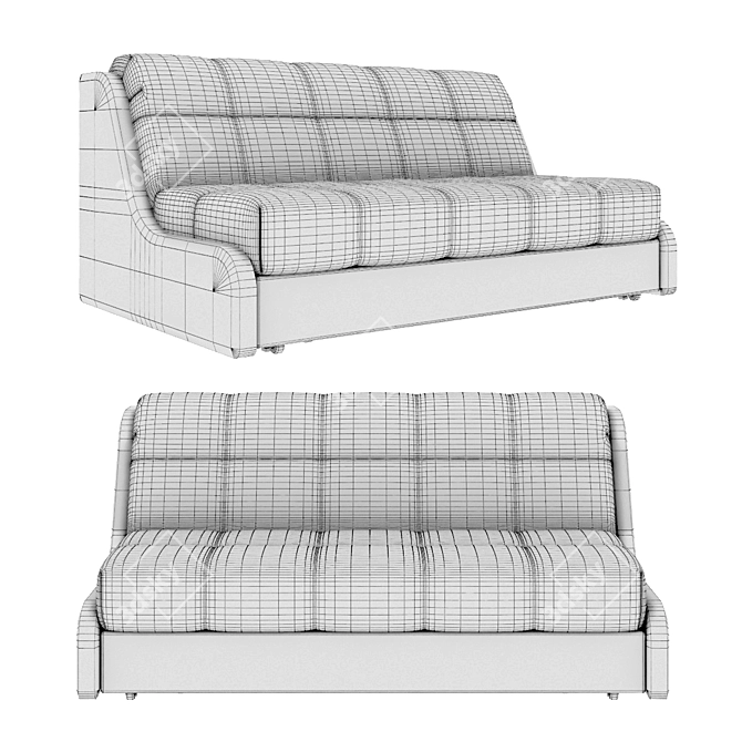 Askona Persey Nova Straight Sofa 3D model image 2