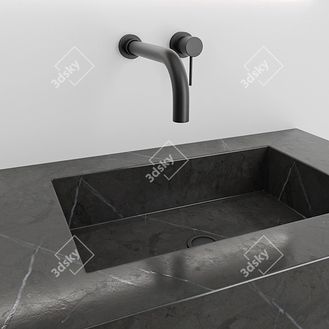 Modern Bathroom Set 3D model image 2