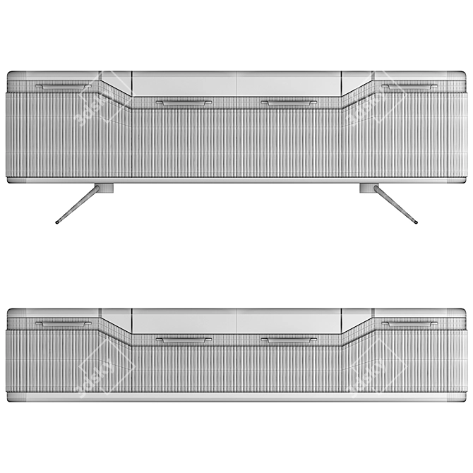 Elegant Hermes Sideboards - Various Sizes 3D model image 3