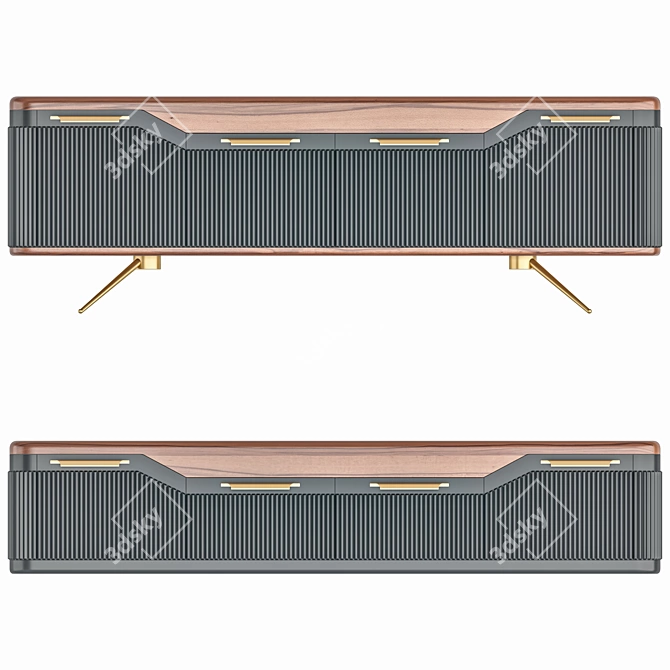 Elegant Hermes Sideboards - Various Sizes 3D model image 5