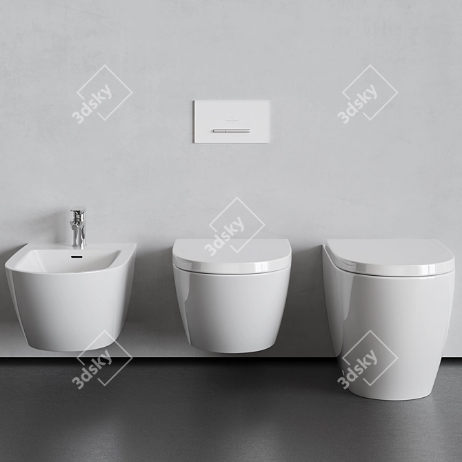 Title: Minimalist Villeroy & Boch Subway 3.0 Collection 3D model image 2