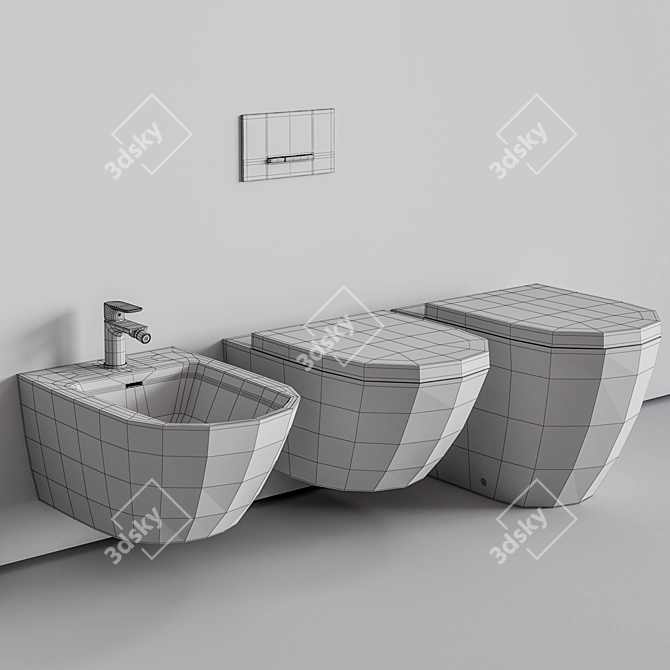 Title: Minimalist Villeroy & Boch Subway 3.0 Collection 3D model image 6