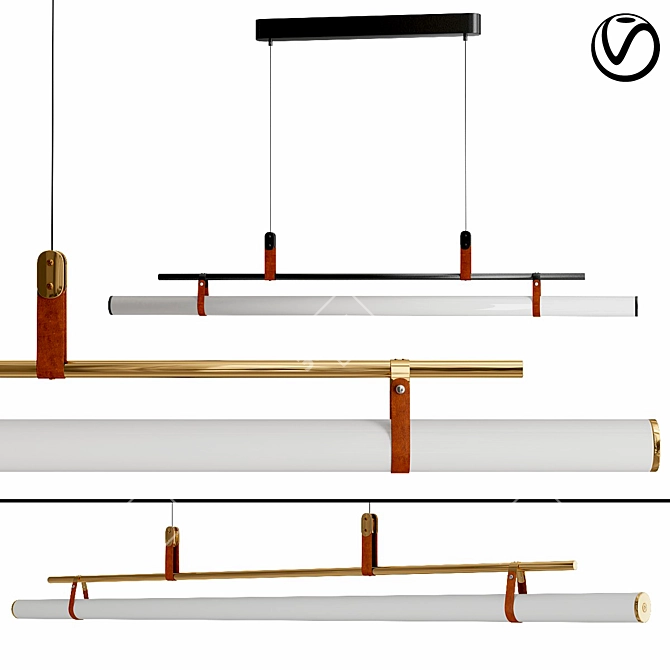 Sleek Modern Design: HARALD Pendant Lamp 3D model image 1