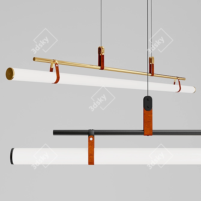 Sleek Modern Design: HARALD Pendant Lamp 3D model image 3