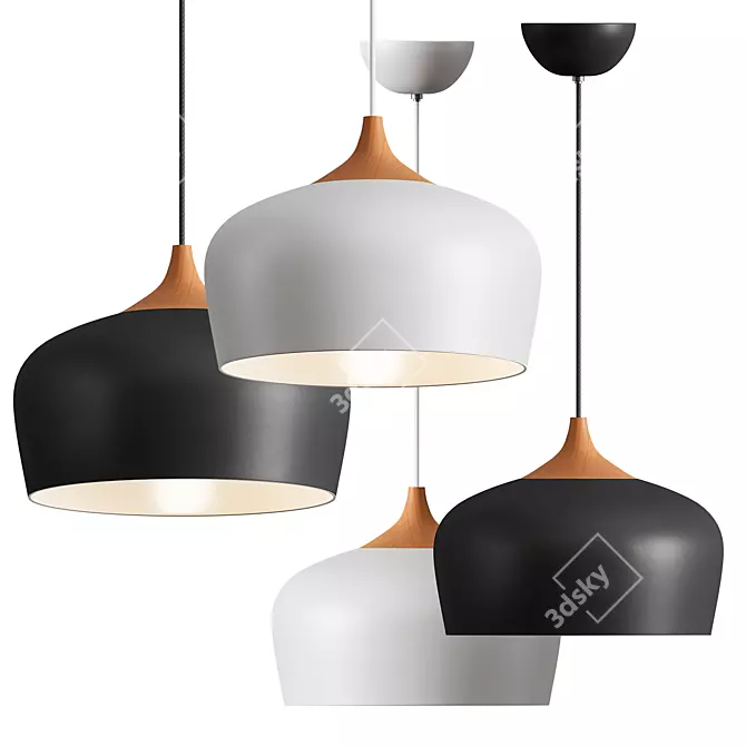 GRENADA Pendant Light: Modern Elegance for Your Space 3D model image 1