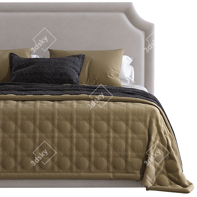 Elegant Comfort: NELLA BEDS 2 3D model image 3