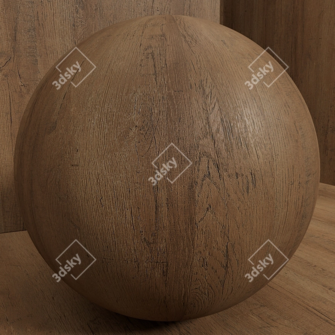 Seamless Oak Wood Set - 120 Pieces 3D model image 2