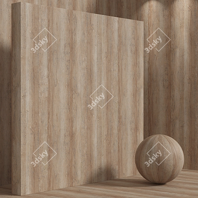 Seamless Oak Wood Set - 120 Pieces 3D model image 3